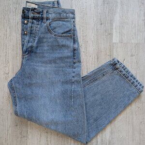 Favorite Daughter The Nikki Mid Rise Barrel Ankle/ Antique Light Blue- 27